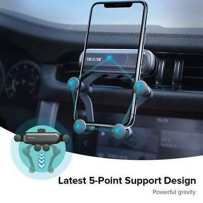 Gravity Phone Holder For Car Vent Universal Black