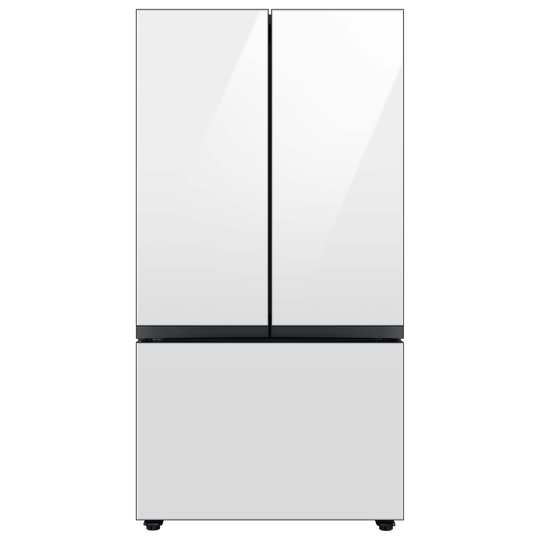 Samsung 30 cu ft French Door Refrigerator - White Glass