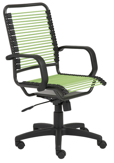 Euro Style Bradley Green Bungie Office Chair