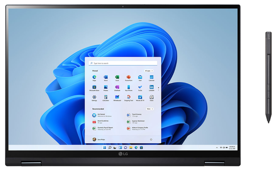 LG gram 16" Black 2-in-1 Laptop Intel i7-1165G7 16GB RAM 512GB SSD, Intel Iris Xe Graphics