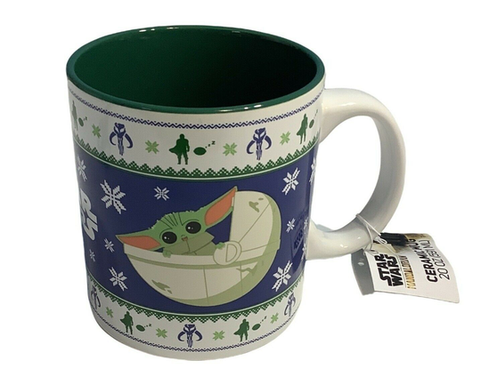 Baby Yoda Mug Disney Star Wars Mandalorian 20 oz Ceramic Coffee Cup Christmas
