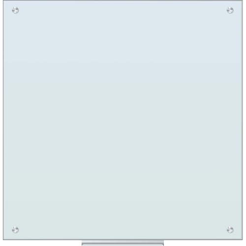U Brands Glass Dry Erase Board, 36 x 36 Inches, White Frosted Surface, Frameless
