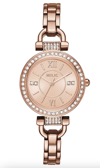 Relic by Fossil Women's Leah Quartz Metal Dress Watch ZR34415