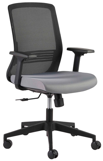 Euro Style Black Spiro Office Chair With Adjustable Arms