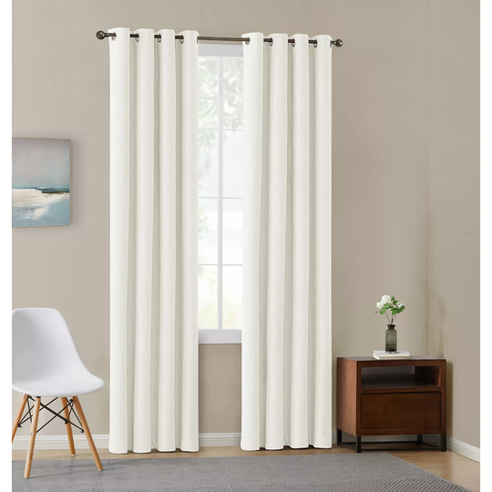Total Blackout Window Panel Pairs-Ivory 52x108
