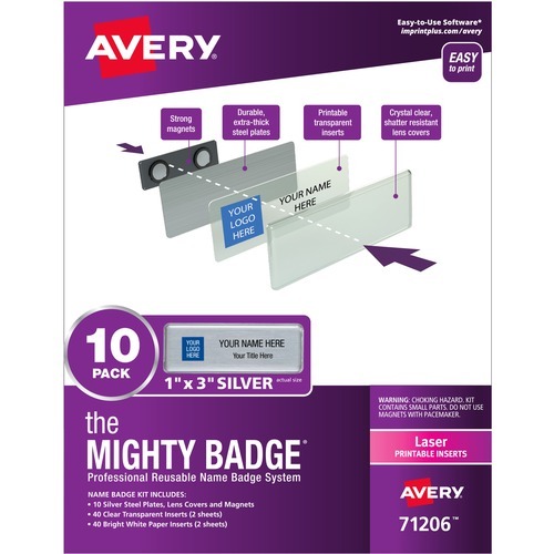 The Mighty Badge Mighty Badge Professional Reusable Name Badge System