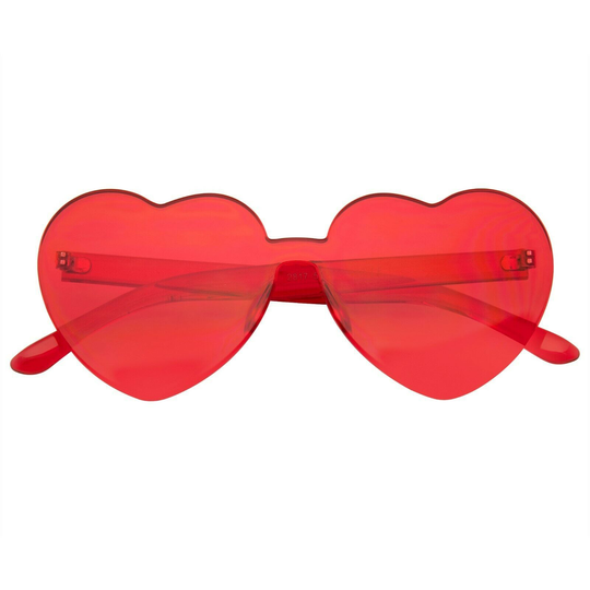 Herz Form Herz Retro Sonnenbrille Vintage Boho Lichtdurchlässig Sonnenbrille