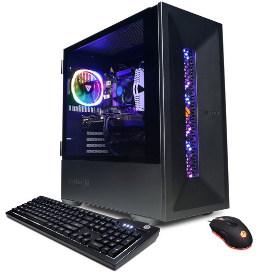 CyberPowerPC Gamer Master Black Gaming Desktop Intel i5-12400F 16GB RAM 500GB SSD + 1TB HDD, NVIDIA GeForce RTX 3050