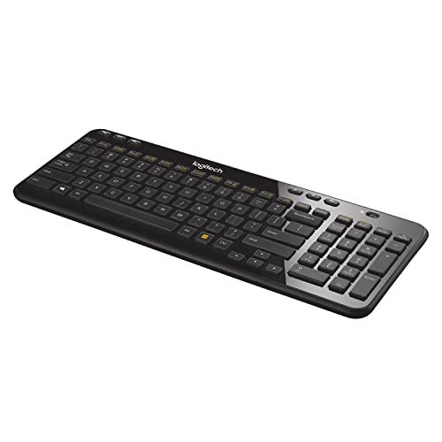 Logitech K360 Wireless USB Desktop Keyboard - Compact Full Keyboard, 3-Year Batt