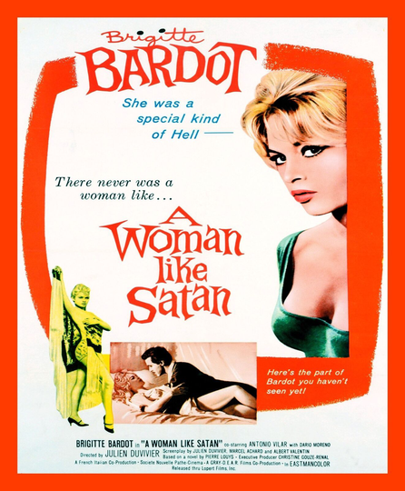 Decor POSTER.Office Home room Art Design.Brigitte Bardot movie.Woman Satan.6873
