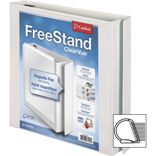 TOPS FreeStand Easy Open Slant-D Ring Binder