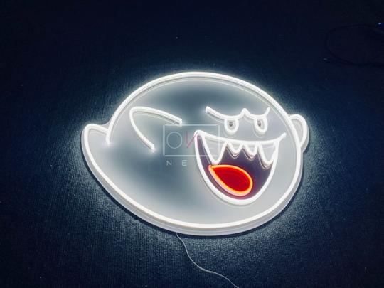 Mario Boo | LED Neon Sign, Neon Sign Custom, Home Decor, Gift Neon light