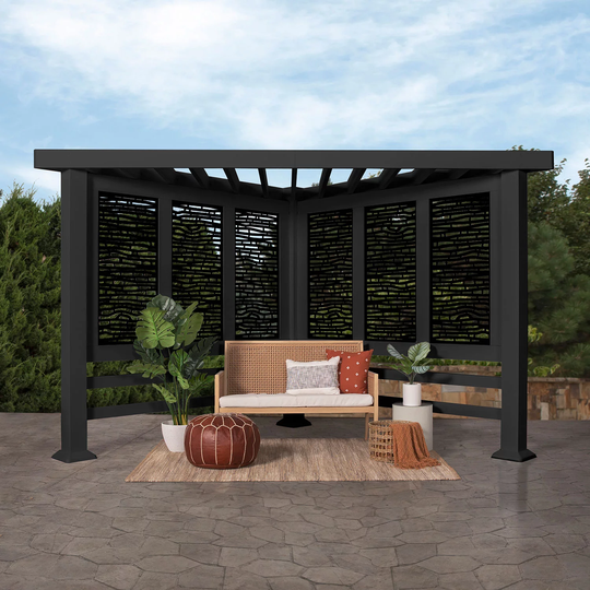 Backyard Discovery Glenview Modern Steel Cabana Pergola Assembled