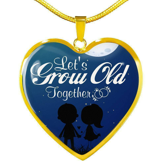 Pour Femme Let's Culture Ancien Ensemble Acier Inoxydable Ou 18k Or Cœur Collier