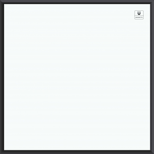 U Brands Magnetic Dry Erase Board, 36 x 36 Inches, Black Aluminum Frame