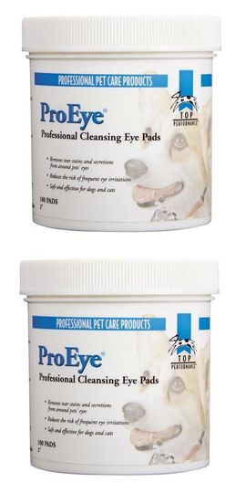 Top Performance ProEye Eye Cleansing PADS 200 ct Wipes Pet TEAR STAIN CLEANING