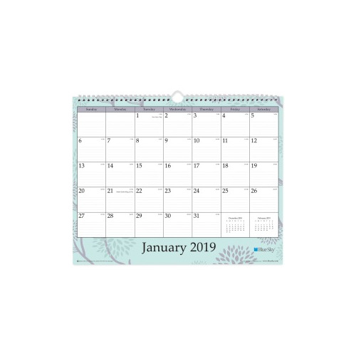 Blue Sky Rue du Flore Wall Calendar
