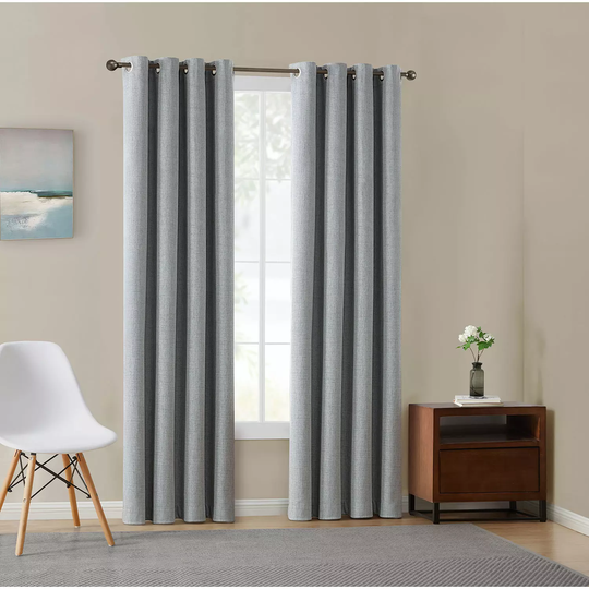 Total Blackout Window Panel Pairs-Light Grey 52x95