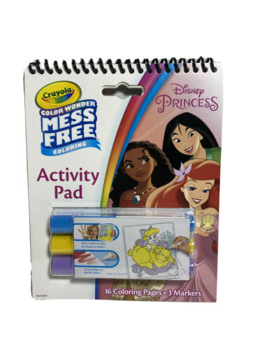 Color Wonder Mess Free Activity Pad With 3 Markers New W12 Disney Princess