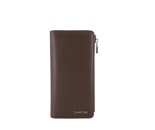 New SEMBONIA Nappa Leather Bi-Fold Long Wallet - 0603539-522-05 Free Shipping