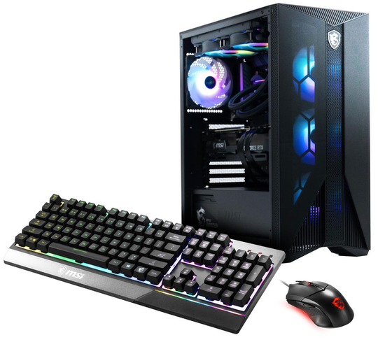 MSI Aegis RS 12TF-254US Black Gaming Desktop Intel Core i7-12700K 32GB RAM 1TB SSD + 2TB HDD, NVIDIA GeForce RTX 3080 Ti
