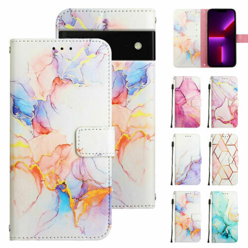 Flip Leather back Wallet cover Case For Google Pixel 6/6A/6 Pro/7/7 Pro