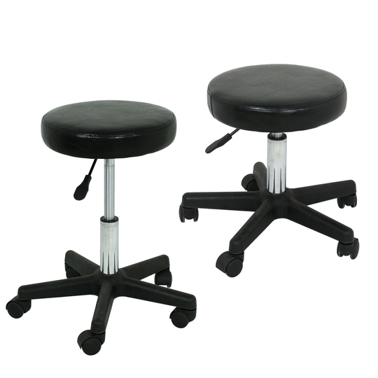 Lots 2 Adjustable Height Tattoo Salon Stool Rolling Chair Facial Massage Office