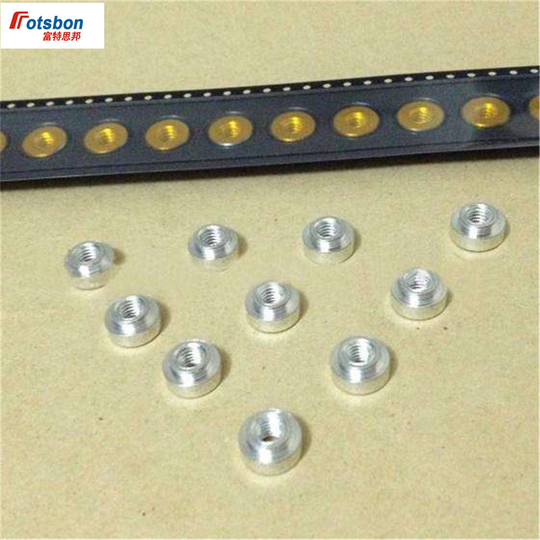 100pcs SMTSO-M1.6-2 Patch Welding Nuts SMT Nut Use in PCB Spacers Steel Tinned