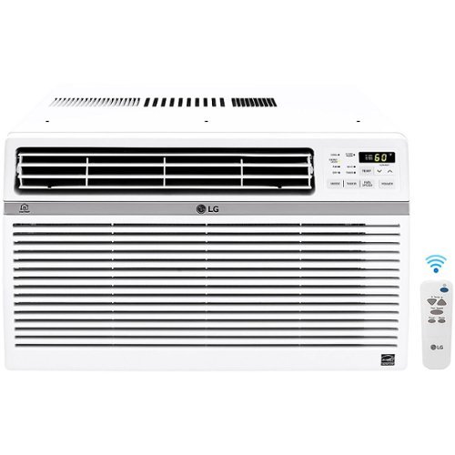 LG - 1,000 Sq. Ft. 18,000 BTU Smart Window Air Conditioner - White