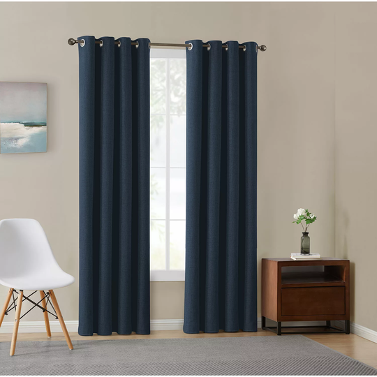 Total Blackout Window Panel Pairs-Indigo 52x95