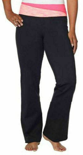 Kirkland Signature Ladies' Stretch Yoga Athletic Pants, Electric Coral, Small