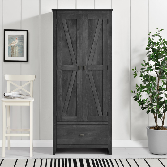 Farmington Gray 30" Wide Storage Cabinet