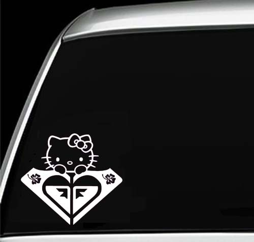 Hello Kitty Roxy Girl Car Window Truck Macbook Vinyl Decal Sticker