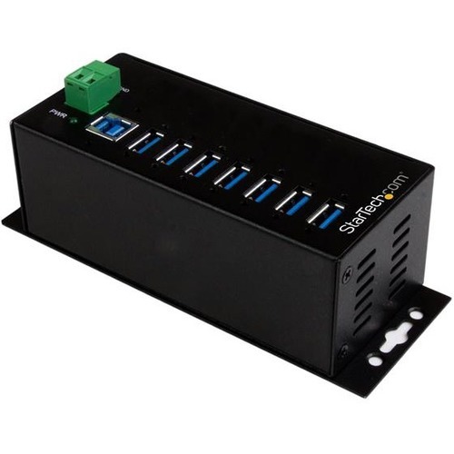 StarTech.com 7-Port Industrial USB 3.0 Hub with External Power Adapter - ESD & 350W Surge Protection (HB30A7AME)