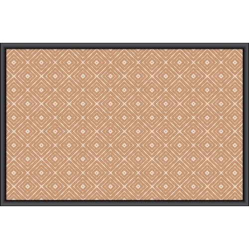 U Brands Fashion Cork Bulletin Board, 36 x 24 Inches, Fashion Printed Cork, Black MDF Frame