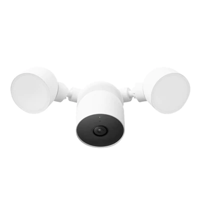 Google Nest Cam with Floodlight - Outdoor | Wired - Smart Security Camera - Floodlight Security Camera- color (Day&Night)