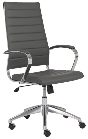 Euro Style Gray Axel High Back Office Chair