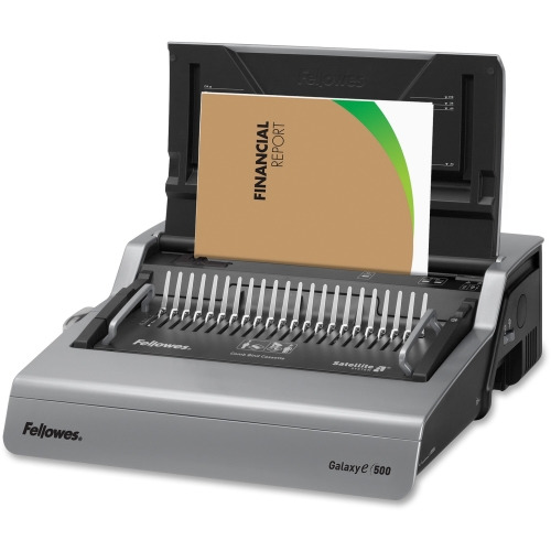 Fellowes Galaxy-E 500 Electric Comb Binding Machine w/ Starter Kit