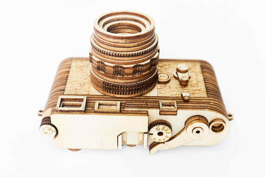 Wooden Leica M3 camera
