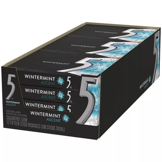 Wrigley's 5 Gum Wintermint Ascent (15 ct, 12 pk.)