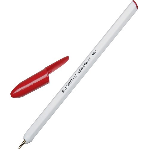 SKILCRAFT Hexagonal Barrel Ballpoint Stick Pens
