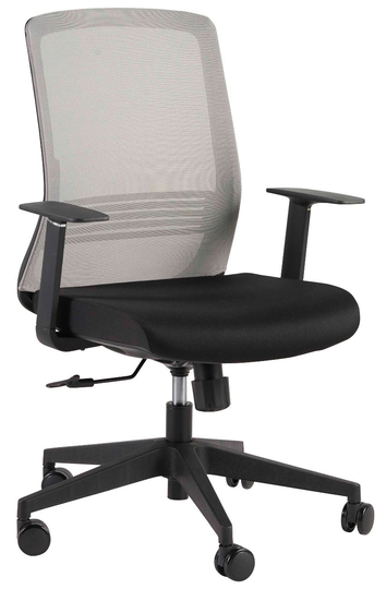 Euro Style Gray Spiro Office Chair With Adjustable Arms