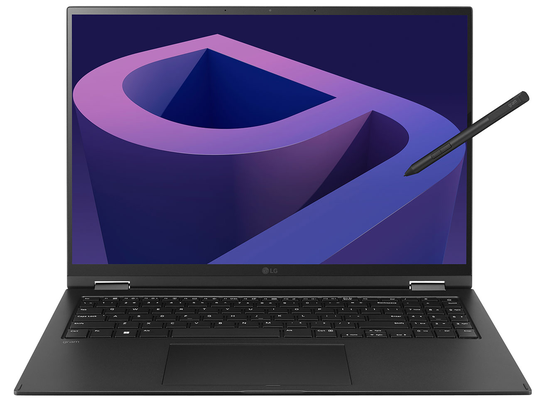 LG gram 16" Obsidian Black 2-In-1 Laptop Intel i7-1260P 16GB RAM 2TB SSD, Intel Xe Graphics