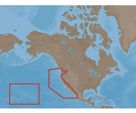 C-MAP MAX NA-M024 - U.S. West Coast & Hawaii - C-Card