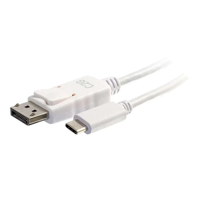 C2G 3ft USB C to DisplayPort Cable - 4K - External video adapter - USB-C - DisplayPort - white