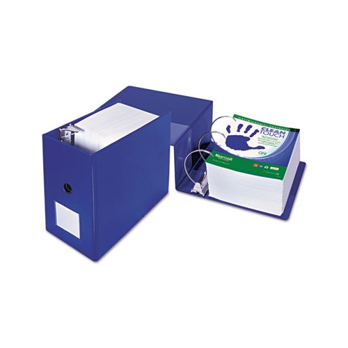Clean Touch Locking D-Ring Reference Binder Protected w/Antimicrobial Additive