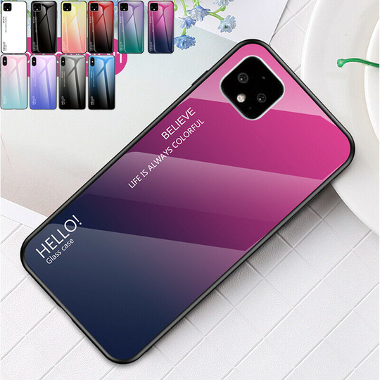 For Google Pixel 5 4a 3 4XL Shockproof Tempered Glass Hybrid TPU Hard Case Cover