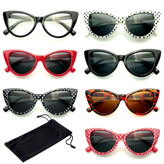 Sunglasses Women Classic Cat Eye Small Retro Vintage Fashion Shades Eyewear