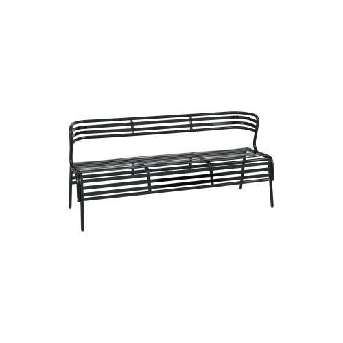 Safco CoGo Indoor/Outdoor Steel Bench with Back