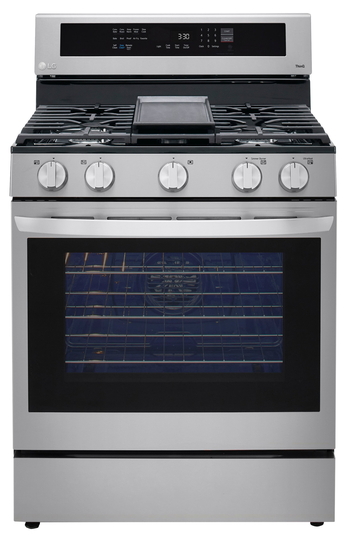 LG 5.8 cu ft Gas Range with InstaView - Stainless Steel